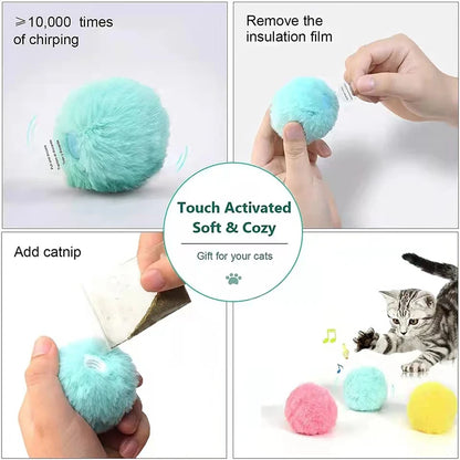 Squeaky Smart Cat Ball